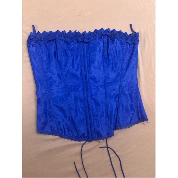 Frederick's of Hollywood Corset Size M Blue - Picture 1 of 8